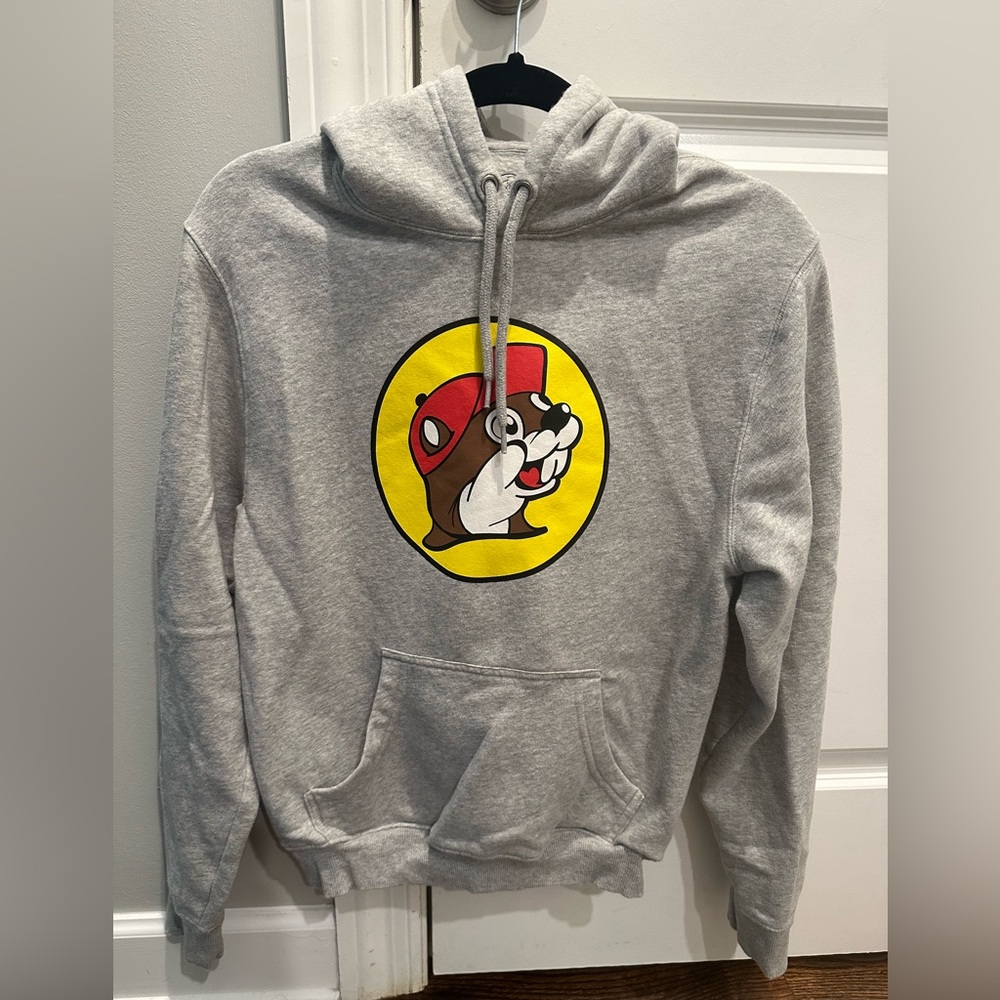 Buc-ee's Gray Hoodie - size SMALL